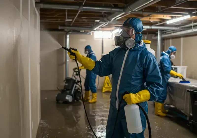 Basement Sanitization and Antimicrobial Treatment process in Galesburg, MI